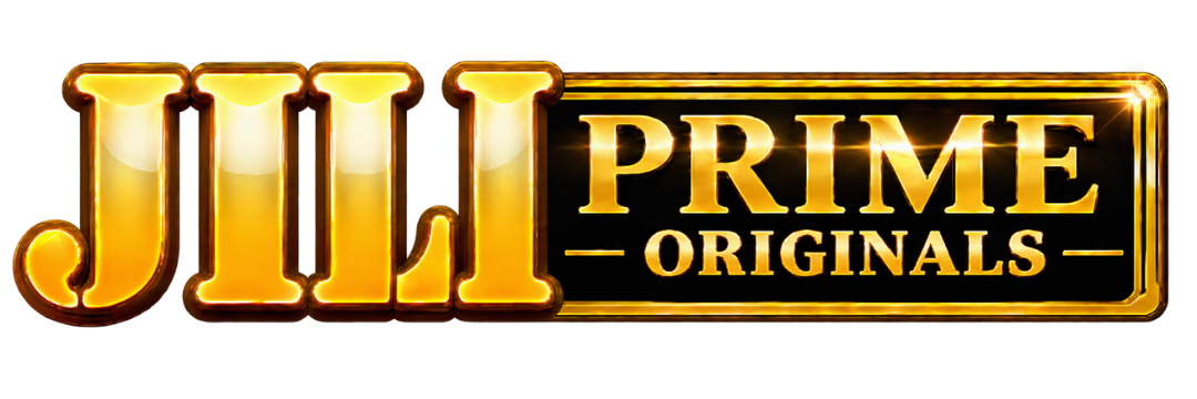 JiliPrime Originals wordmark: JILI in glossy gold letters beside PRIME ORIGINALS in a gold frame.